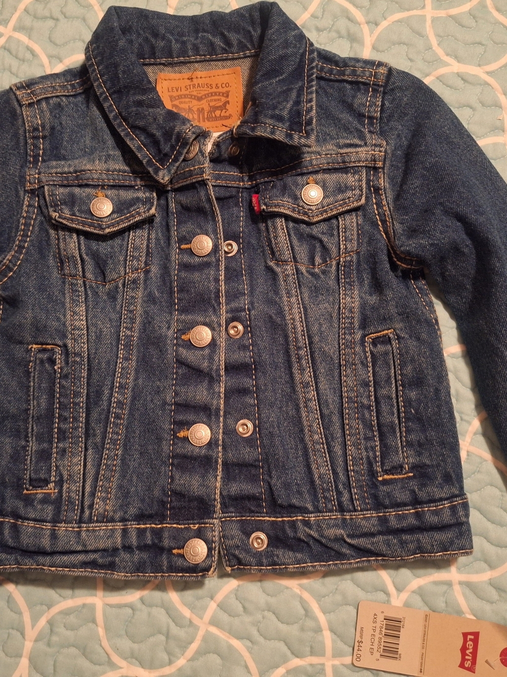 Levi's Girls Blue Denim Jean Jacket - Classic Button Front